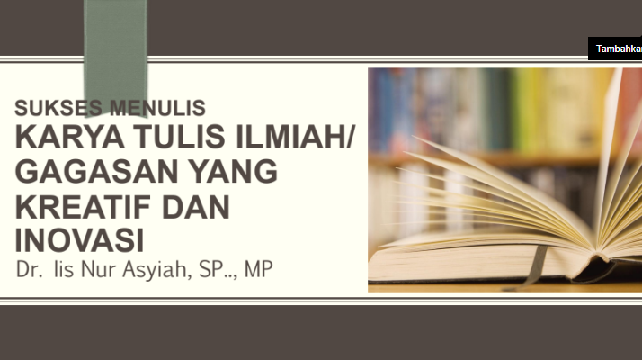 Workshop Peningkatan Kompetensi Mahasiswa dalam Penulisan Karya Tulis Ilmiah Tadris Biologi sukses terlaksana